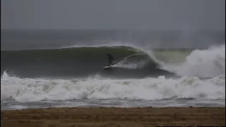 Venice Breakwater Surfing Big Storm Swell