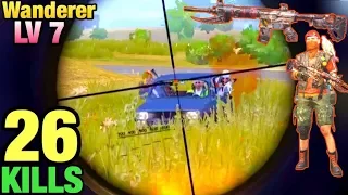 Use M416 Wanderer Max Level | 26 KILLS SOLO VS SQUAD | PUBG MOBILE TACAZ