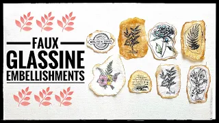 Faux Glassine Embellishments - Junk Journal