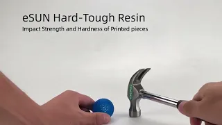 eSUN Hard Tough Resin impact strength and hardness test