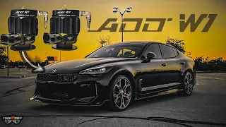 I Installed DUAL ADD W 1 BLOW OFF VALVES on my KIA STINGER GT!