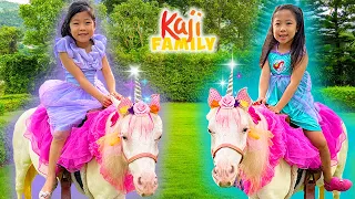 Princess Unicorn Ponies for Emma and Kates Birthday!!