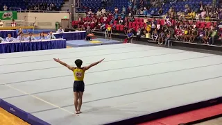 Carlos Yulo’s younger brother, Eldrew Yulo, wows crowd during his floor exercise routine