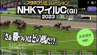 【NHKマイルカップ 2023：稍重】枠順確定スタポケシミュレーション  4レース｜シボル馬券予想ver.