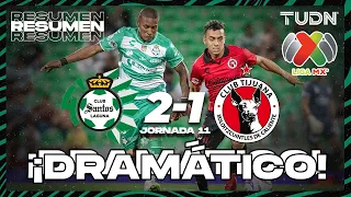 Resumen y goles | Santos 2-1 Tijuana | AP2023-J11 | Liga Mx | TUDN