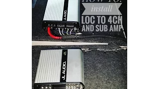 How to install a line output converter (loc) to a 4ch & sub amp