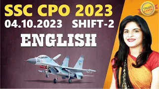 SSC CPO English Previous Year Paper Solution by Manisha Bansal Ma'am | SSC CPO  4-10-2-23 Shift - 2
