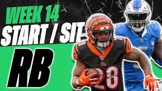 2023 Fantasy Football - MUST Start or Sit Week 14 Running Backs - Every Match Up!!!