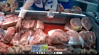Покупаем мясо в Беларуси! Поход по магазинам и рынку. Декабрь 2023.