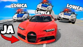 ❄️ CHOWAM SIĘ OD POLICJI? MANHUNT | BeamNG.Drive |