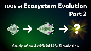 The result of 100h of evolution! Study of natural selection in an ecosystem simulator part 2
