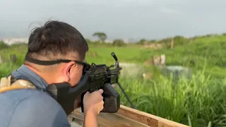 VFC M249 GBBR Field range test recoil is amazing !