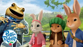 @OfficialPeterRabbit - Mr. Fisher and the Rabbits' #Friendship Adventure 💚🧡 💚 | Cartoons for Kids