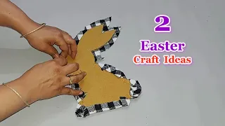 easy Economical Easter wreath making idea with simple materials| DIY Affordable Easter craft idea🐰19