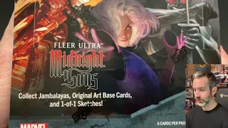 Opening a box of Fleer Ultra Midnight Sons | Hobby Exclusive Upper Deck trading card set