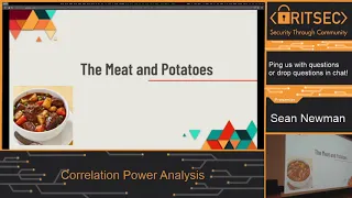 Correlation Power Analysis - Sean Newman