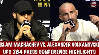 Islam Makhachev vs. Alexander Volkanovski Press Conference Highlights | UFC 284