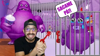 EL HIJO DE GRIMACE SHAKE | ESCAPA DE LA PRISION DE Grimace Shake ROBLOX | GRIMACE BARRY'S PRISON RUN