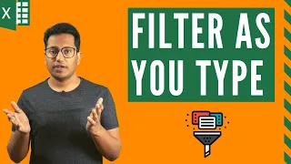 Dynamic Filter in Excel - Filter As You Type (with & without VBA)