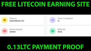 Free Litecoin Earning Site 2022-Free LTC Earning Site 2022-FreeLTC 0.13LTC Payment Proof
