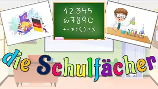 Learn School Subjects in German | Schulfächer lernen + TEST ! Deutsch lernen - Learn german !!