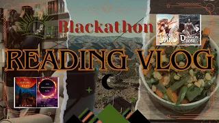 Blackathon 2024 | Reading Vlog | Finishing renovations, getting ill and reading some faves!