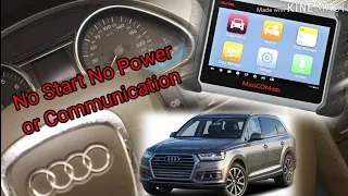 Audi A4, A6, Q7  Key On NO start Diagnose (step procedure) Maxicom808bt