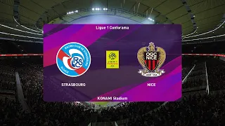 PES 2020 | Strasbourg vs Nice - France Ligue 1 | 29/08/2020 | 1080p 60FPS