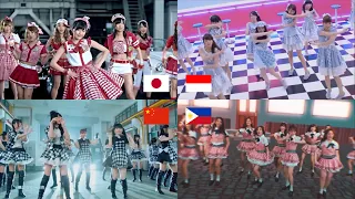 [MV] GINGHAM CHECK | AKB48 - JKT48 - SNH48 - MNL48 | COMPARISON