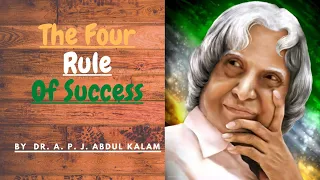 The 4 True Rules To Success by Dr. A. P. J. Abdul Kalam | The most inspiring speech | in English