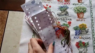 Gardening sampler от DMС/готовая работа