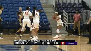 Women's Basketball: USC 55, Utah State 46 - Highlights 11/23/18