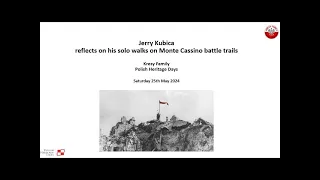 Jerry Kubica Monte Cassino webinar