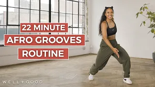22 Minute Afro Grooves Routine | Trainer of the Month Club | Well+Good