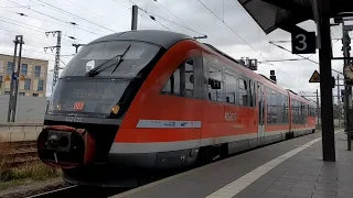 Einfahrt BR 642 im Hauptbahnhof Erfurt