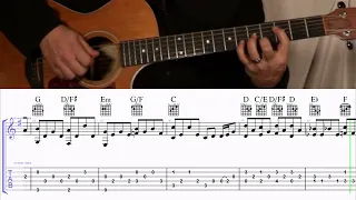 How to Play the Chords to She's Got a Way by Billy Joel on Guitar with TAB