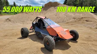 HOMEMADE ELECTRIC BUGGY - CROSSKART - GO KART - Complete Build & Test Drive