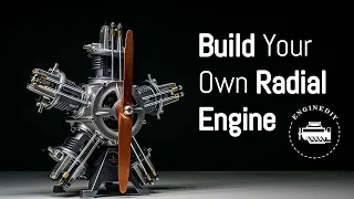 Build 1:6 scale Full Metal Radial Engine Model Kit - Enginediy
