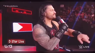 WWE Raw Roman Reigns Attacks Brock Lesnar 2 April 2018 | D Star Live