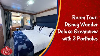 Disney Wonder - Deluxe Oceanview Stateroom Tour - Category 9D - Room 1038