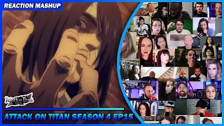 [Full Episode] Attack on Titan Season 4 Episode 15 Reaction Mashup | 進撃の巨人 Shingeki no Kyojin s4ep15