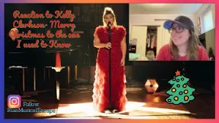 Reaction to Kelly Clarkson- Merry Christmas to the one I used to Know (Kellyoke)