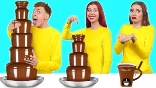 Desafío De Fuente De Chocolate | Come Solo Dulce 24 horas por Multi DO Food Challenge