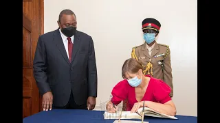 Estonia President Kersti Kaljulaid arrives in Kenya for a historic visit