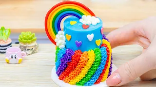 Irresistible Miniature Rainbow Cake🌈1000+ Miniature Rainbow Cake Ideas🍰 Mini Cake Ideas