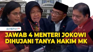 [FULL] Jawab Airlangga, Sri Mulyani, hingga Risma Dihujani Tanya Hakim MK di Sidang Sengketa Pilpres