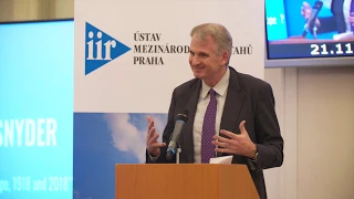 Timothy Snyder: The Nation-State and Europe, 1918 and 2018