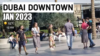 Dubai Walk 4K | Palace Hotel and Burj Khalifa | Downtown Dubai | United Arab Emirates 🇦🇪