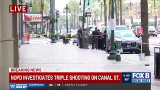 NOPD investigating a triple shooting on Canal Street