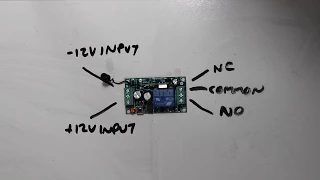 12V 10A 433MHz RF Relay Switch - Setup